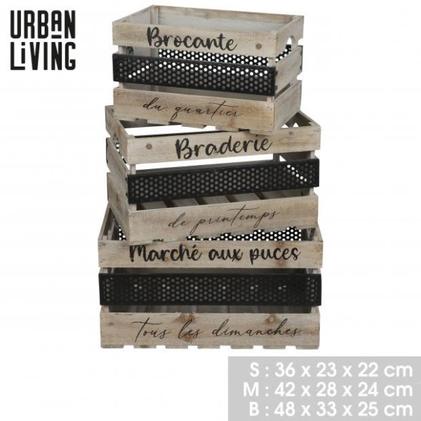 Caja rectangular Loft&Wood pequeña