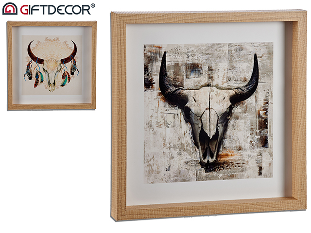 Cuadro calavera toro