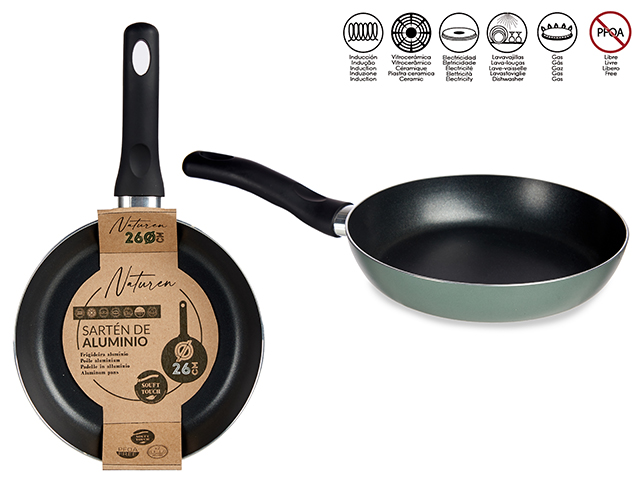 Sartén aluminio VERDE 26CM