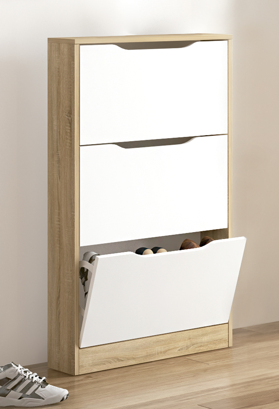 Zapatero 3 puertas Champion Cambrian/Blanco - Imagen 2