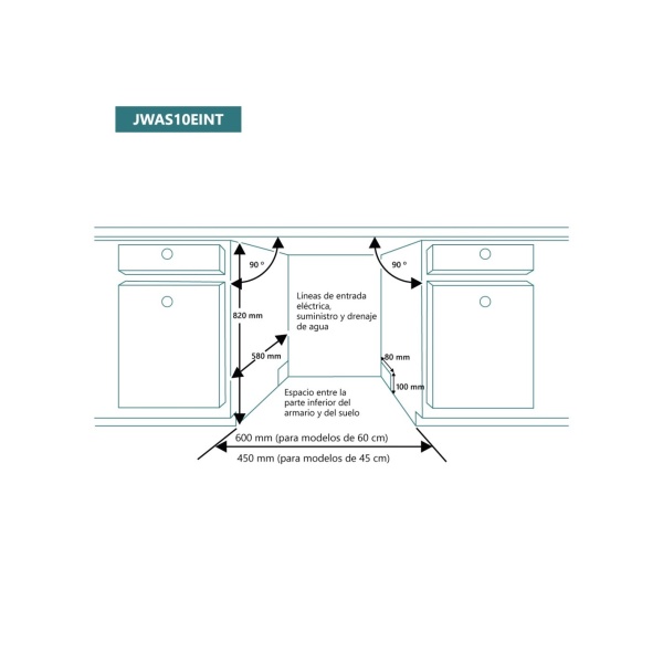 Lavavajillas integrable 10 servicios