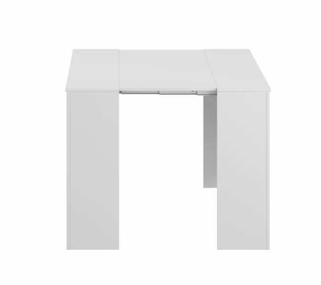 Mesa de comedor extensible Blanco brillo - Imagen 6