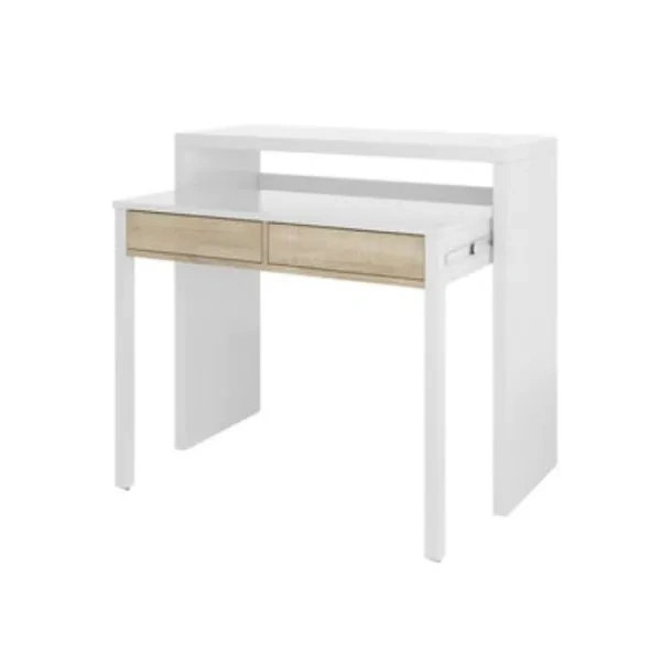 Escritorio desplazable Consola Blanco ártico
