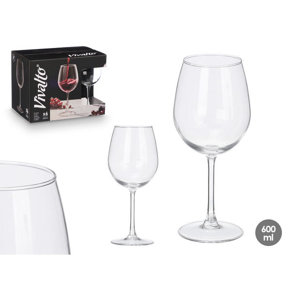 Pack 6 copa vino 600 ml