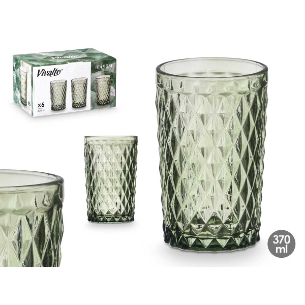 Vaso diamante verde 250ml