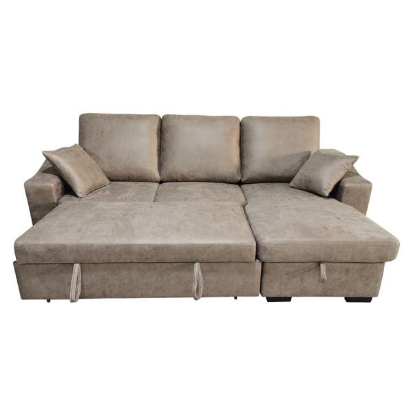 Chaiselongue cama con arcón Corea Cemento