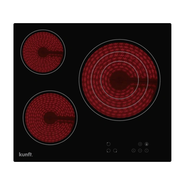 Vitrocerámica 3 Fuegos KUNFT