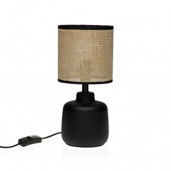 Lámpara pequeña botón negro