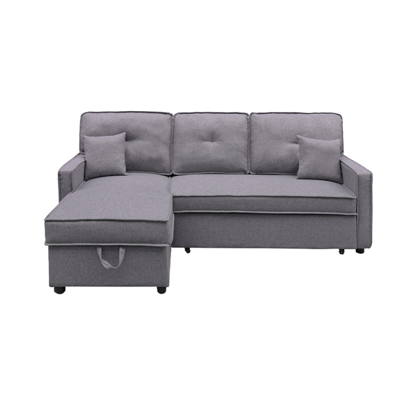 Chaiselongue Cama Dax con brazos tap. Malmo Gris