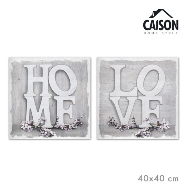 Lienzo home love 40*40