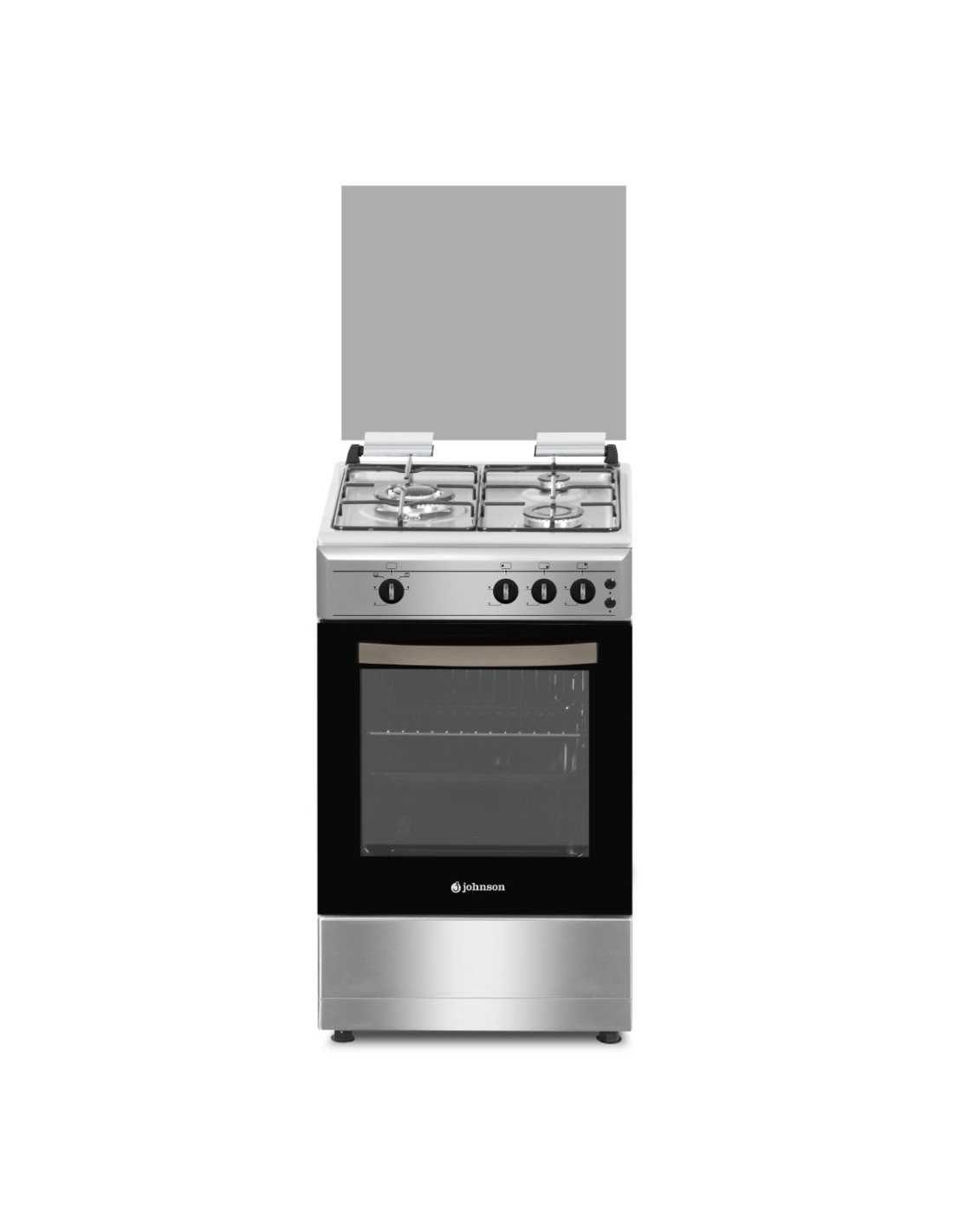 Cocina de gas 50cm 3 fuegos inox