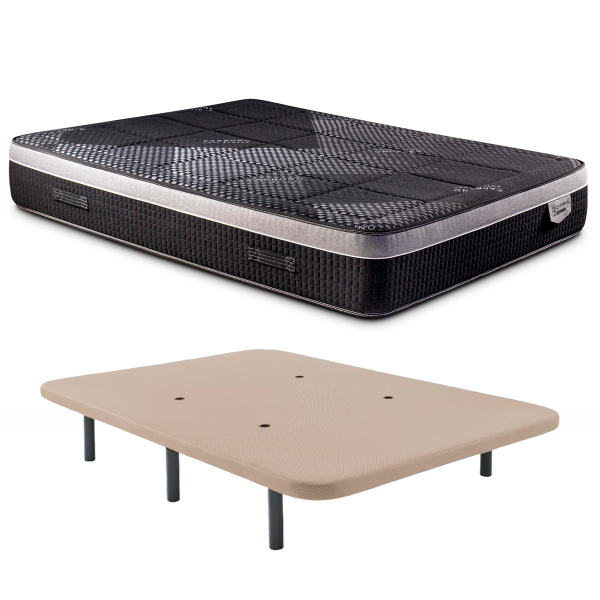 Carbono Gel + Base Tapizada 135 x 190