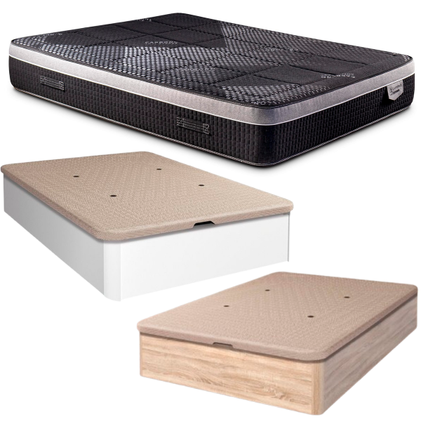 Carbono Gel + Canapé 135 x 190