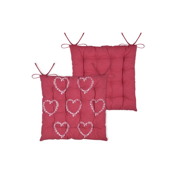 Cojín de silla Arbin Rouge 40 x 40