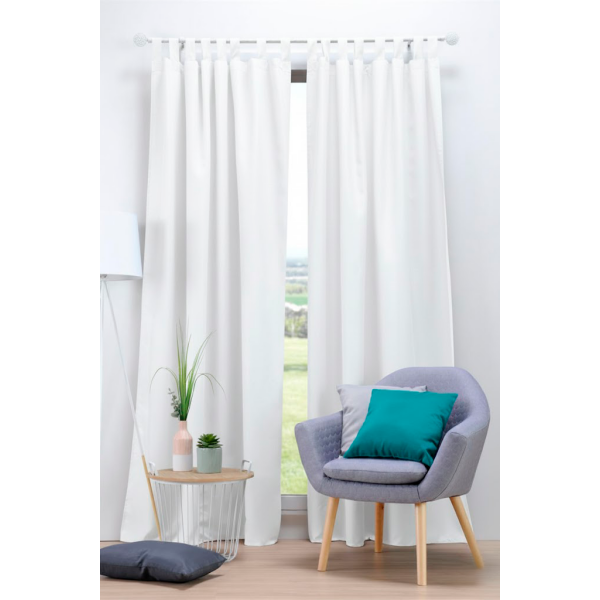 Cortina Nelson Blanc 135 x 260