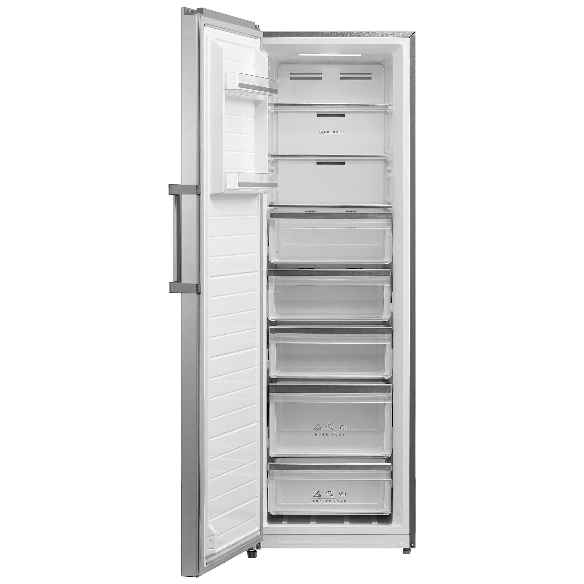 Congelador 1P 185CM No Frost Inox Nevir - Imagen 2