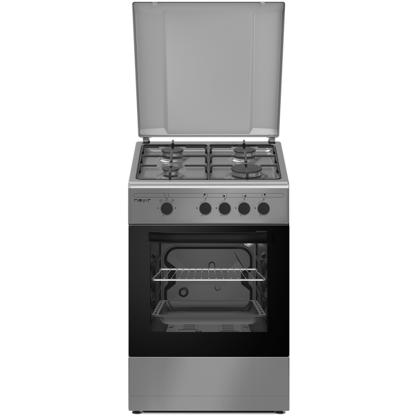 Cocina de gas 50cm 4f Inox Nevir