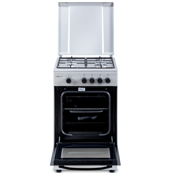 Cocina de gas 50cm 4f Inox Nevir