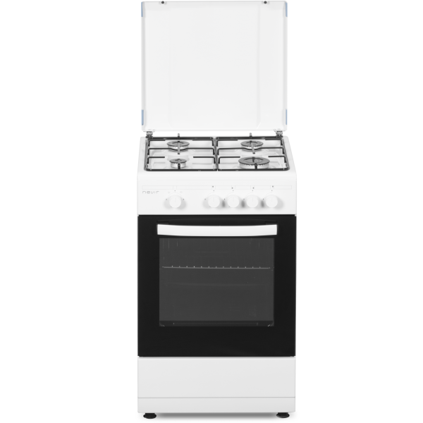 Cocina de gas 50cm 4f Blanco Nevir