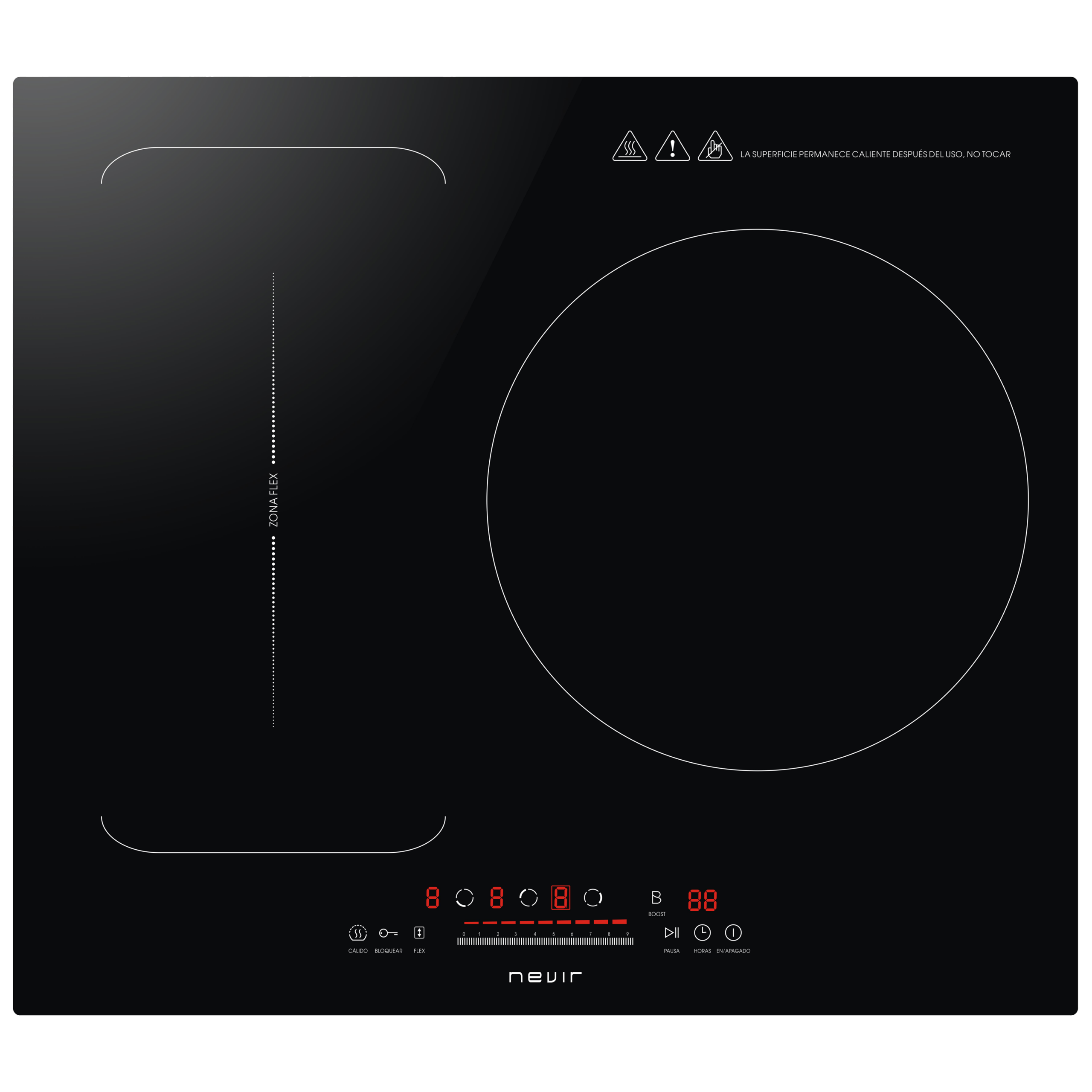 Placa inducción Flex Zone Nevir