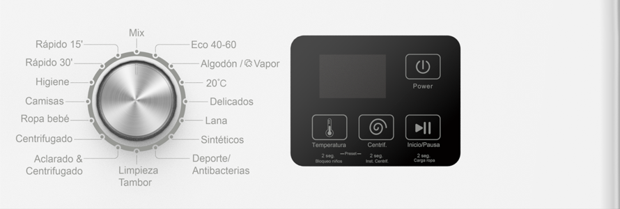 Lavadora 6KG 1200RPM NEVIR - Imagen 2