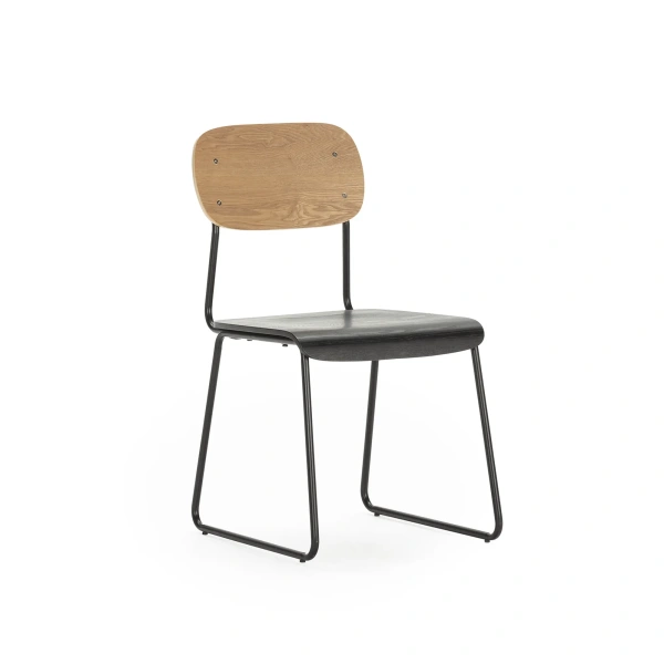 Silla Aira Negro/Madera