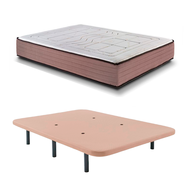 Natur Bamboo + Base Tapizada 135 x 190